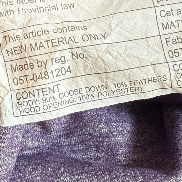 Lululemon Fluff Off Pullover 800 Fill Goose Down Jacket Size 6 Puffer Hoodie - Picture 14 of 16